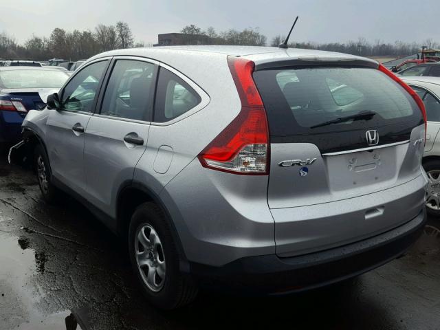 2HKRM4H38DH616989 - 2013 HONDA CR-V LX GRAY photo 3