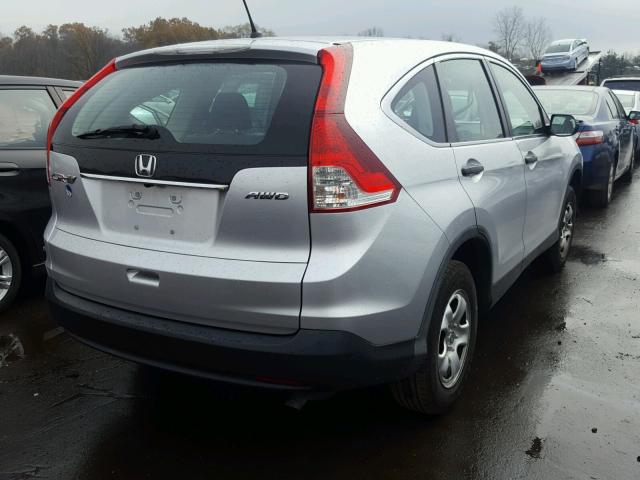 2HKRM4H38DH616989 - 2013 HONDA CR-V LX GRAY photo 4