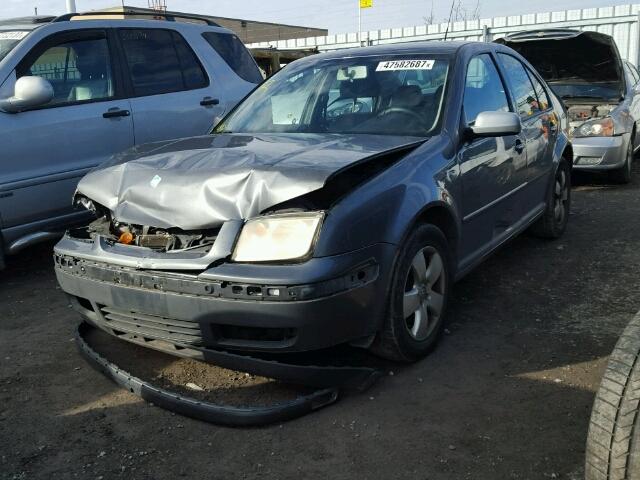 3VWSK29M24M038141 - 2004 VOLKSWAGEN JETTA GLS GRAY photo 2