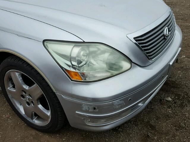 JTHBN36FX55023768 - 2005 LEXUS LS 430 SILVER photo 9