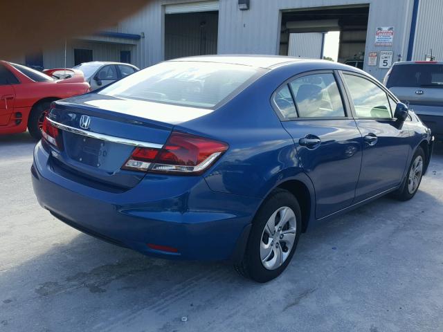 2HGFB2F50FH564255 - 2015 HONDA CIVIC LX BLUE photo 4