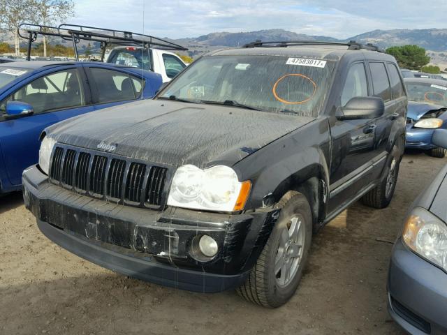 1J8GR48KX7C523870 - 2007 JEEP GRAND CHER BLACK photo 2