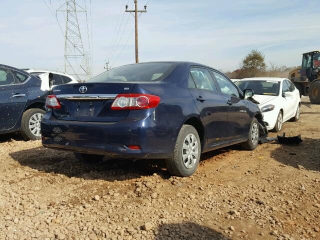 2T1BU4EE3BC563156 - 2011 TOYOTA COROLLA BA BLUE photo 4