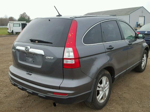 3CZRE4H5XAG706089 - 2010 HONDA CR-V EX GRAY photo 4
