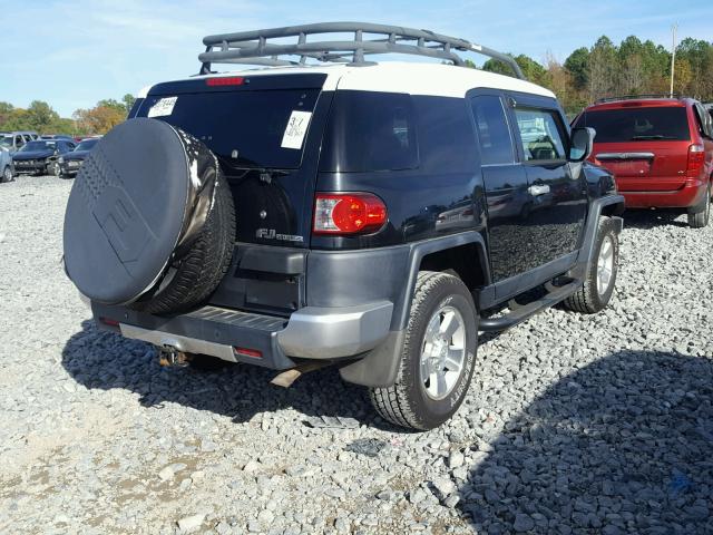 JTEBU11F670003447 - 2007 TOYOTA FJ CRUISER BLACK photo 4