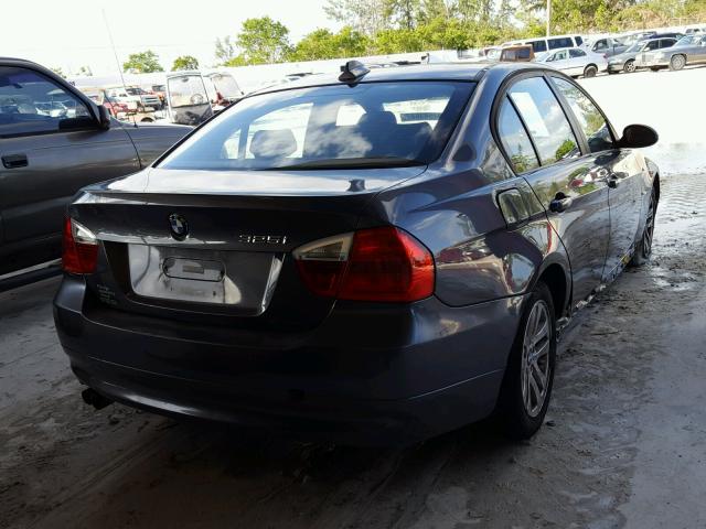 WBAVB13516PT19773 - 2006 BMW 325 I GRAY photo 4