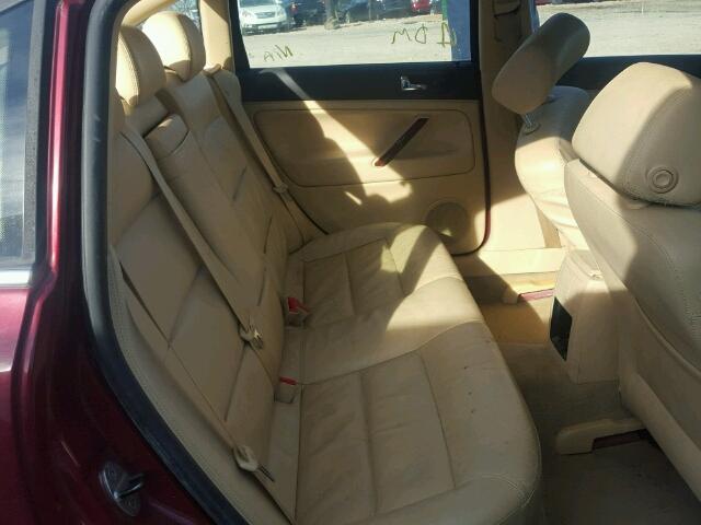 WVWRH63BX3P398829 - 2003 VOLKSWAGEN PASSAT GLX MAROON photo 6