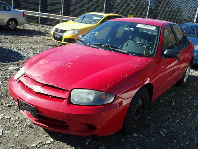 1G1JC52F437130832 - 2003 CHEVROLET CAVALIER RED photo 2