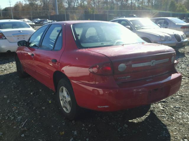 1G1JC52F437130832 - 2003 CHEVROLET CAVALIER RED photo 3