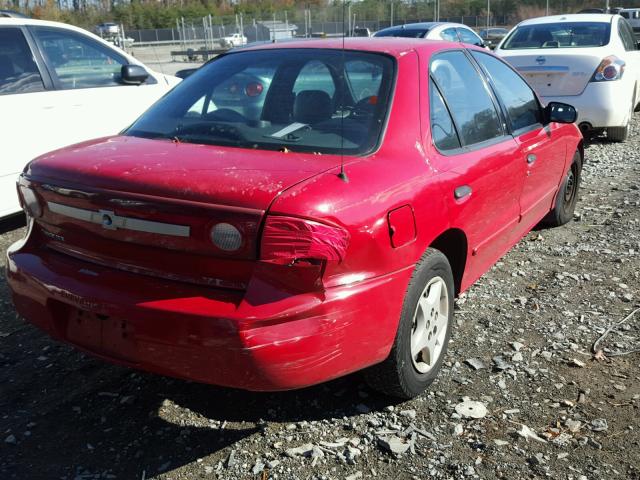 1G1JC52F437130832 - 2003 CHEVROLET CAVALIER RED photo 4