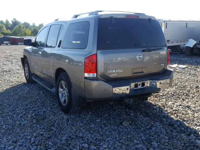 5N1AA08BX6N708495 - 2006 NISSAN ARMADA SE SILVER photo 3