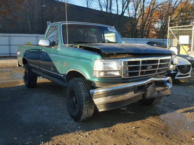 1FTEF14H9TLC21769 - 1996 FORD F150 GREEN photo 1