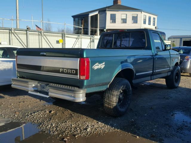 1FTEF14H9TLC21769 - 1996 FORD F150 GREEN photo 4