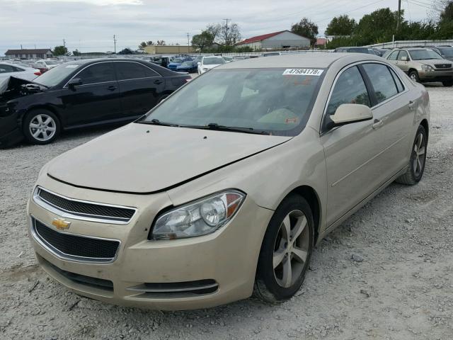 1G1ZC5E15BF347121 - 2011 CHEVROLET MALIBU 1LT BEIGE photo 2