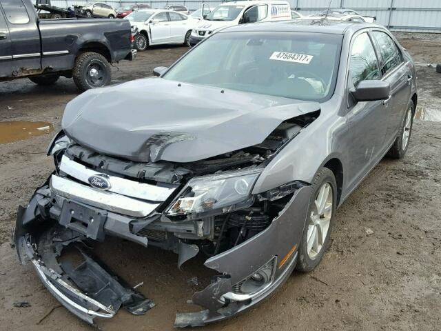 3FAHP0JA6CR319564 - 2012 FORD FUSION SEL GRAY photo 2