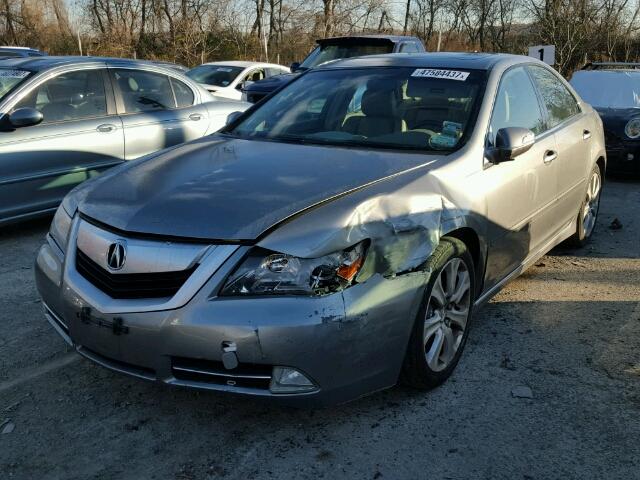 JH4KB2F62AC001689 - 2010 ACURA RL GRAY photo 2