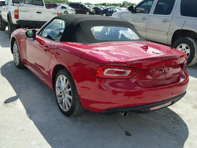 JC1NFAEK4H0131526 - 2017 FIAT 124 SPIDER RED photo 3