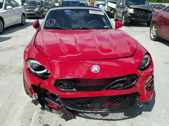 JC1NFAEK4H0131526 - 2017 FIAT 124 SPIDER RED photo 9