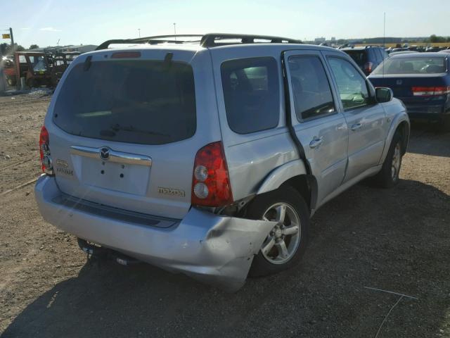 4F2CZ94185KM33460 - 2005 MAZDA TRIBUTE S SILVER photo 4