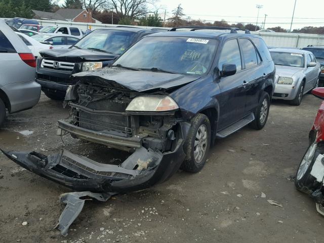 2HNYD18773H518485 - 2003 ACURA MDX TOURIN BLACK photo 2