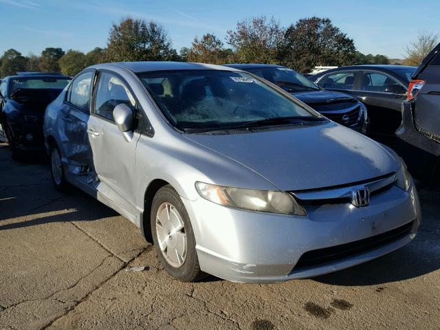 JHMFA36266S021013 - 2006 HONDA CIVIC HYBR SILVER photo 1