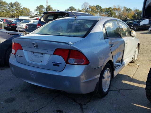 JHMFA36266S021013 - 2006 HONDA CIVIC HYBR SILVER photo 4