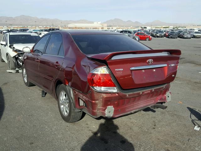 4T1BF30K35U106531 - 2005 TOYOTA CAMRY LE RED photo 3