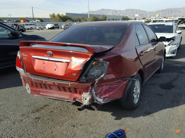 4T1BF30K35U106531 - 2005 TOYOTA CAMRY LE RED photo 4