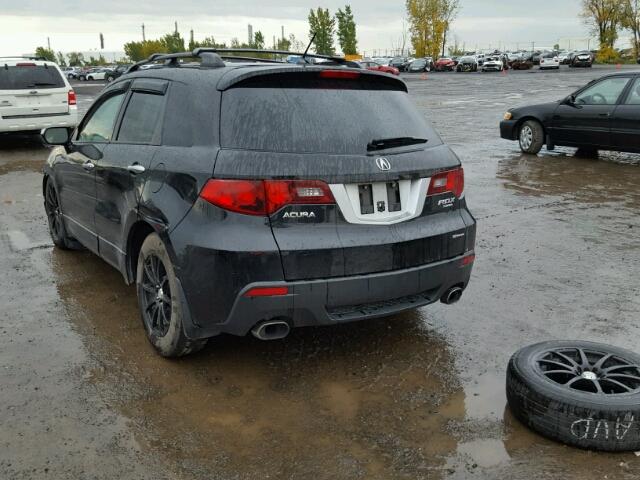 5J8TB1H25AA802804 - 2010 ACURA RDX BLACK photo 3