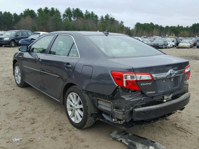 4T1BD1FK2CU035286 - 2012 TOYOTA CAMRY HYBR GRAY photo 3