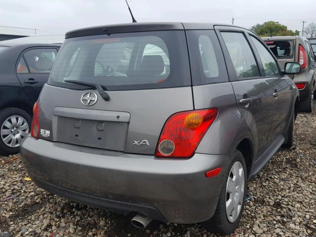 JTKKT624650092458 - 2005 TOYOTA SCION XA GRAY photo 4