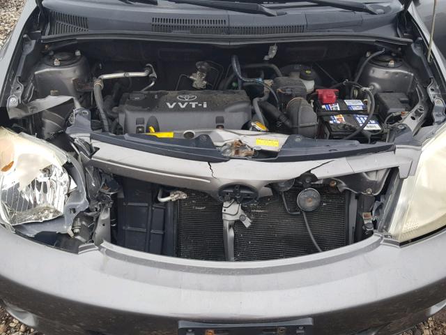 JTKKT624650092458 - 2005 TOYOTA SCION XA GRAY photo 7