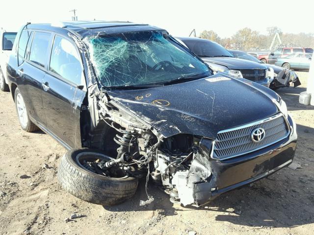 JTEEW44A382014260 - 2008 TOYOTA HIGHLANDER BLACK photo 1