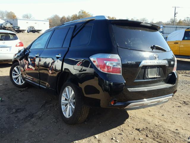 JTEEW44A382014260 - 2008 TOYOTA HIGHLANDER BLACK photo 3