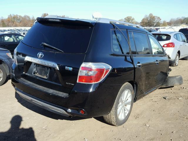 JTEEW44A382014260 - 2008 TOYOTA HIGHLANDER BLACK photo 4