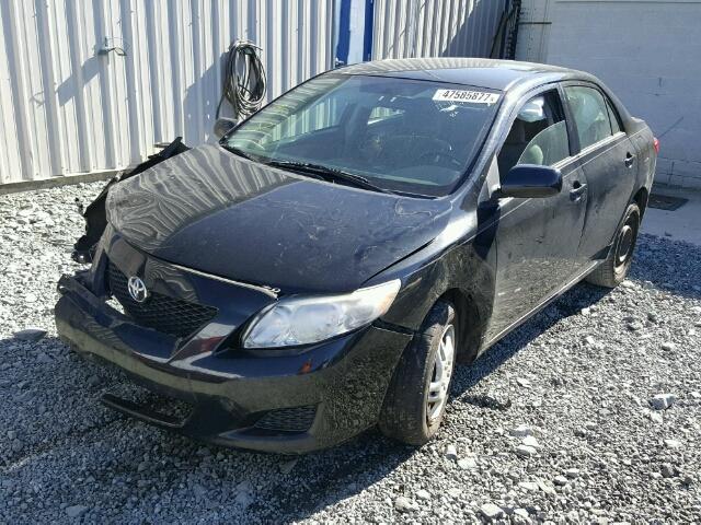 2T1BU4EE8AC503887 - 2010 TOYOTA COROLLA BA BLACK photo 2