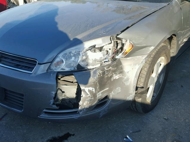 2G1WT55N089105683 - 2008 CHEVROLET IMPALA LT GRAY photo 9