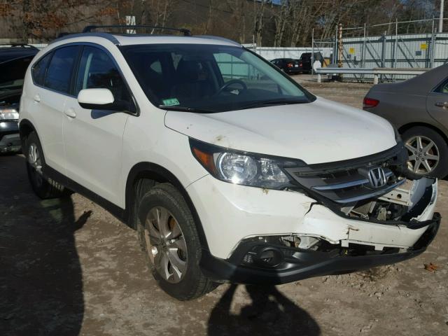 5J6RM4H73EL036916 - 2014 HONDA CR-V EXL WHITE photo 1