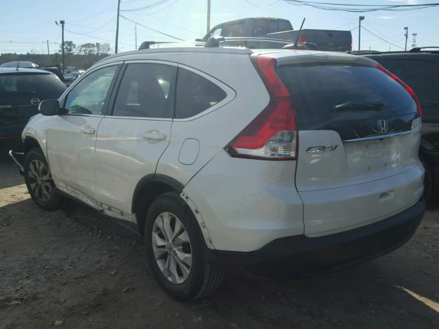 5J6RM4H73EL036916 - 2014 HONDA CR-V EXL WHITE photo 3