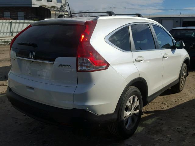 5J6RM4H73EL036916 - 2014 HONDA CR-V EXL WHITE photo 4