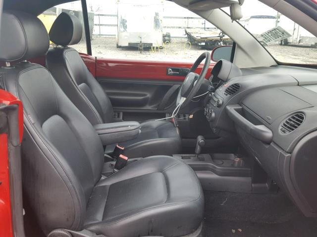 3VWPF31Y38M409313 - 2008 VOLKSWAGEN NEW BEETLE 红色 照片 5
