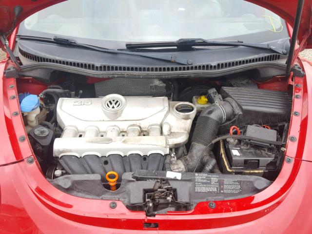 3VWPF31Y38M409313 - 2008 VOLKSWAGEN NEW BEETLE 红色 照片 7