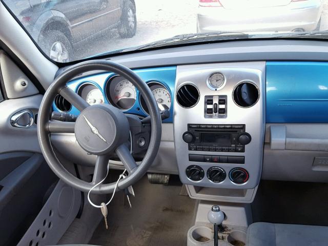 3A8FY48B08T107427 - 2008 CHRYSLER PT CRUISER BLUE photo 9