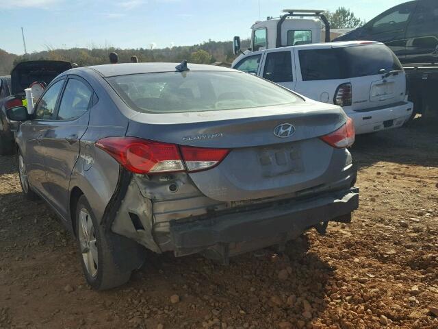 KMHDH4AE0BU094917 - 2011 HYUNDAI ELANTRA GL SILVER photo 3