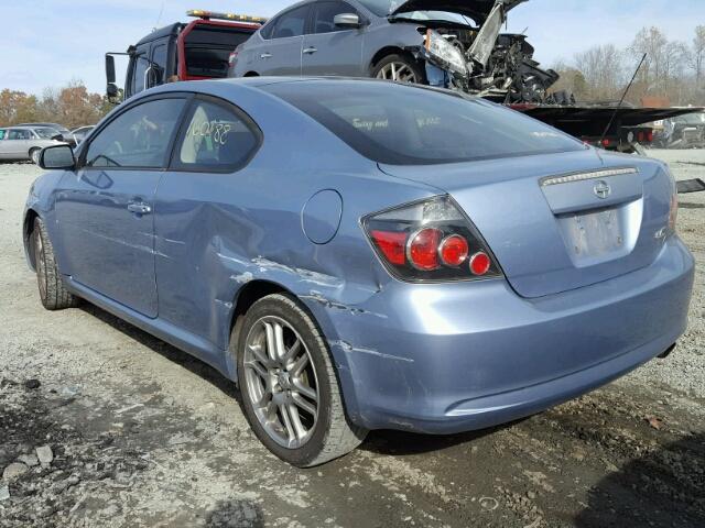 JTKDE167380262161 - 2008 TOYOTA SCION TC BLUE photo 3