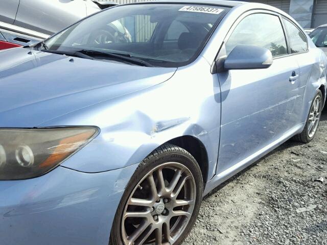 JTKDE167380262161 - 2008 TOYOTA SCION TC BLUE photo 9