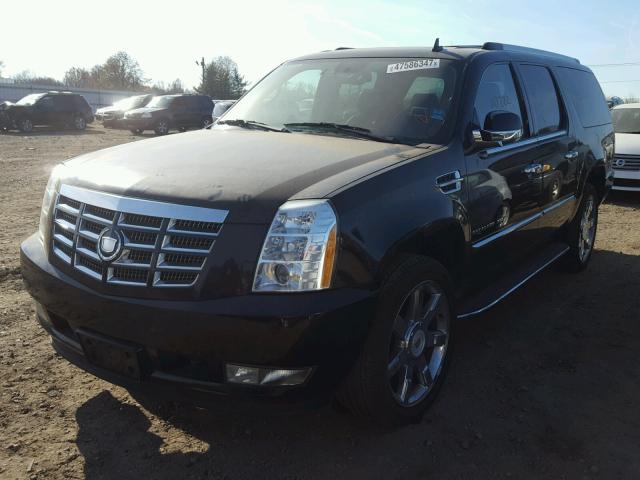 1GYS4HEFXCR209569 - 2012 CADILLAC ESCALADE E BLACK photo 2
