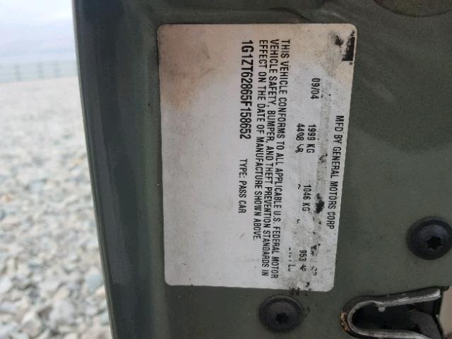 1G1ZT62865F158652 - 2005 CHEVROLET MALIBU MAX GREEN photo 10