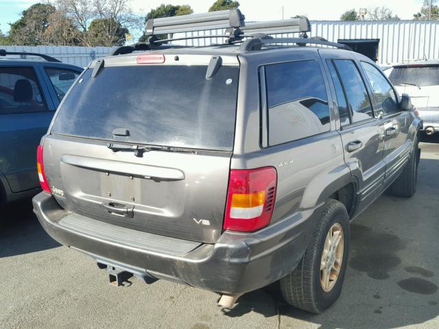 1J4GW68N8XC689689 - 1999 JEEP GRAND CHER GRAY photo 4