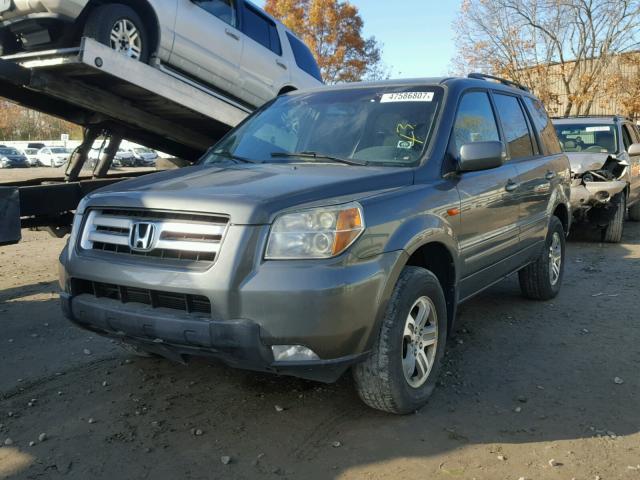 2HKYF18477H500250 - 2007 HONDA PILOT EX GRAY photo 2